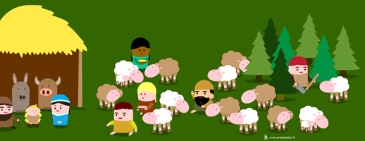 pastori pecorelle artigiani presepe